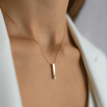 Dikdörtgen Prizma Kolye - Rayna