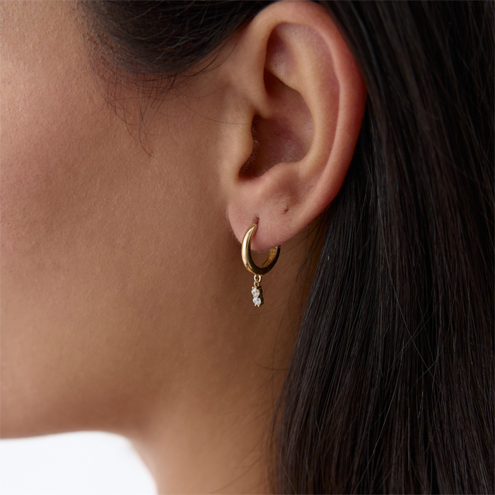 Dio Mini Taşlı Küpe - Rayna (1)