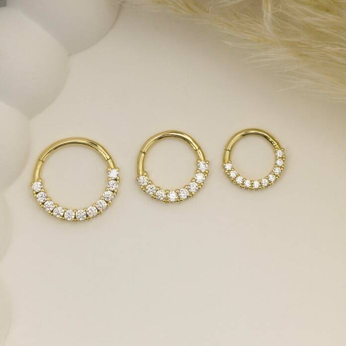 Dizili Taşlı Helix Piercing - 2