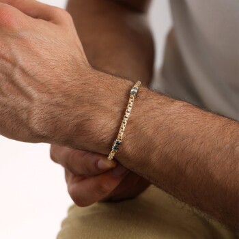 Doby Altın Erkek Bileklik - Koçak (1)