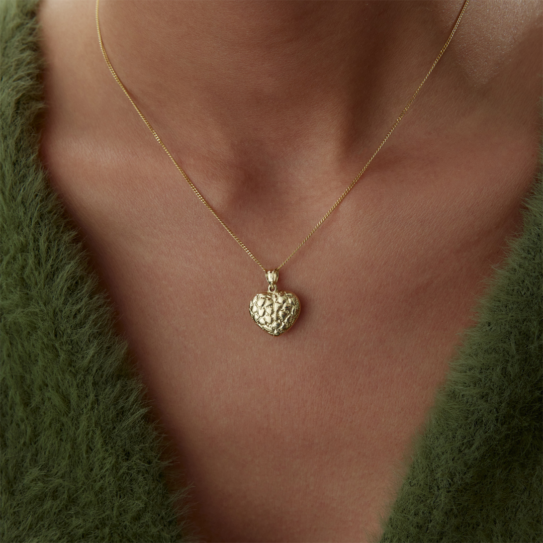 Dokulu Kalp Kolye - 3