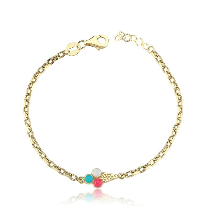 Dondurma Ataç Zincir Çocuk Bilekliği - 1