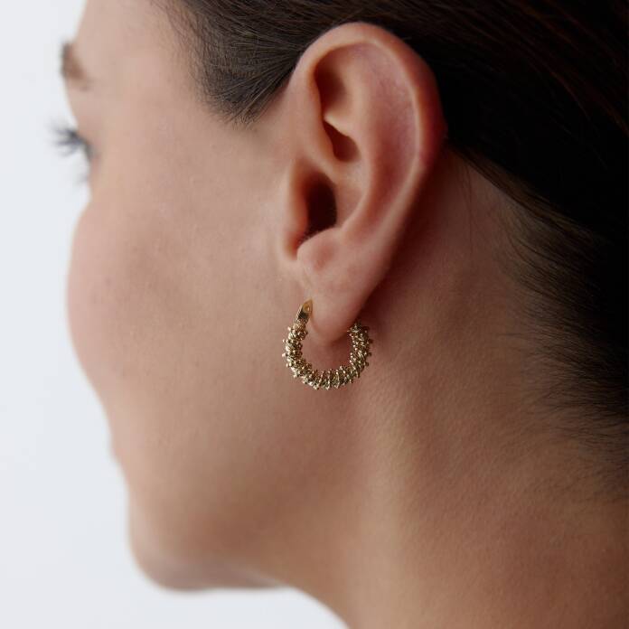 Dorica Spiral Halka Küpe - 1