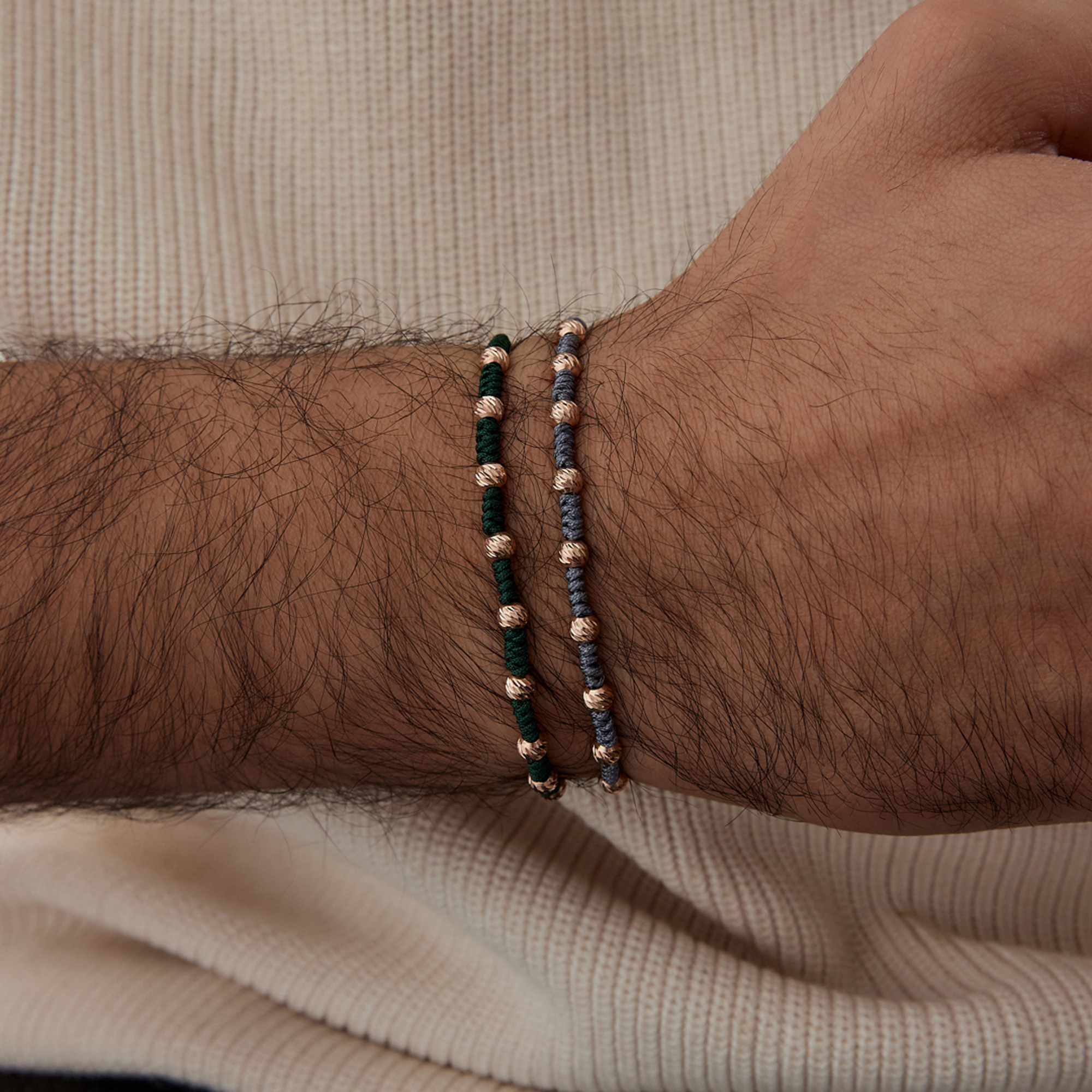 Dorica ve İpli Top Erkek Bileklik - Özkonak (1)