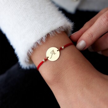 Dorica ve Plaka İpli Bileklik - Koçak