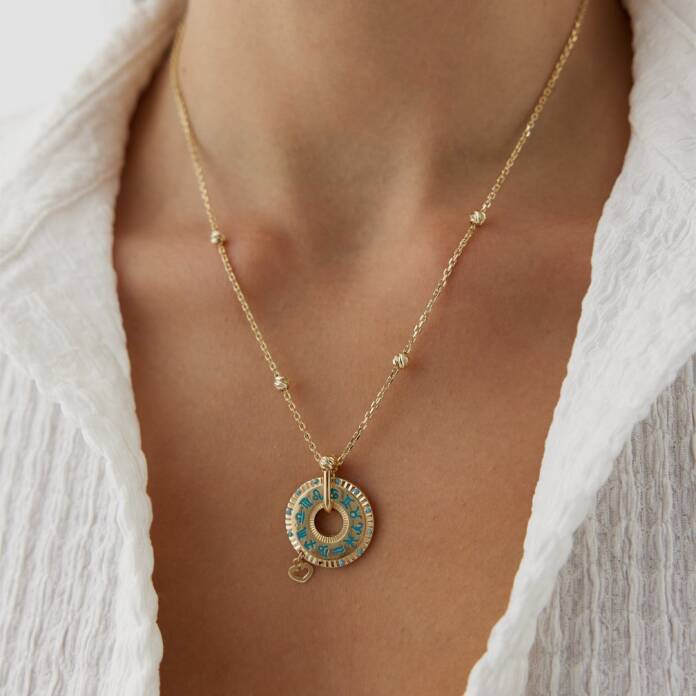 Dorica Zincirli Burç Kolye - 1