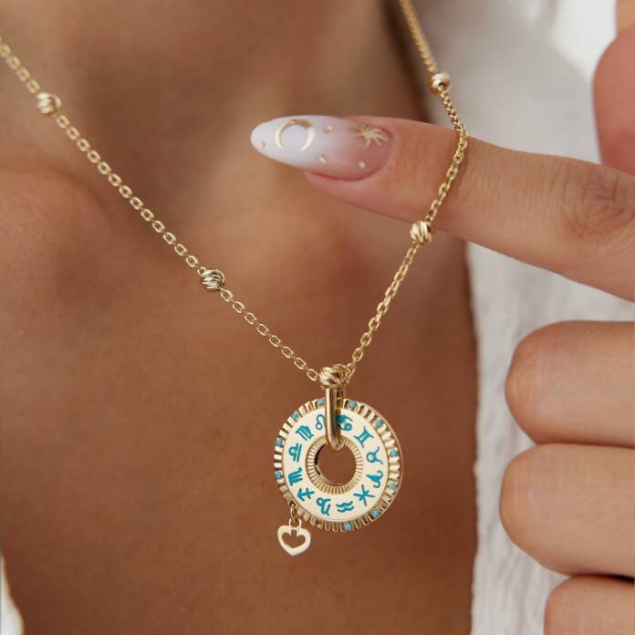 Dorica Zincirli Burç Kolye - 2