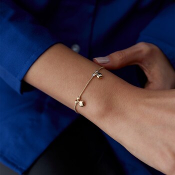 Doricalı ve Kalpli Charm Bileklik - Koşun (1)