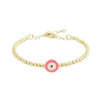 Dorikalı Pembe Nazar Çocuk Kelepçesi - Melike