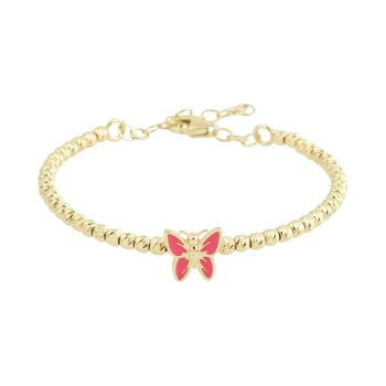 Dorikalı Pembe Tatlı Kelebek Çocuk Kelepçesi - Melike