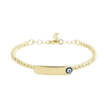 Dorikalı Plaka Nazar Çocuk Kelepçesi - Melike