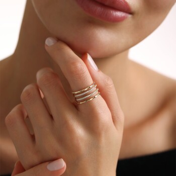 Dört Sıra Izgara Yüzük - MİST