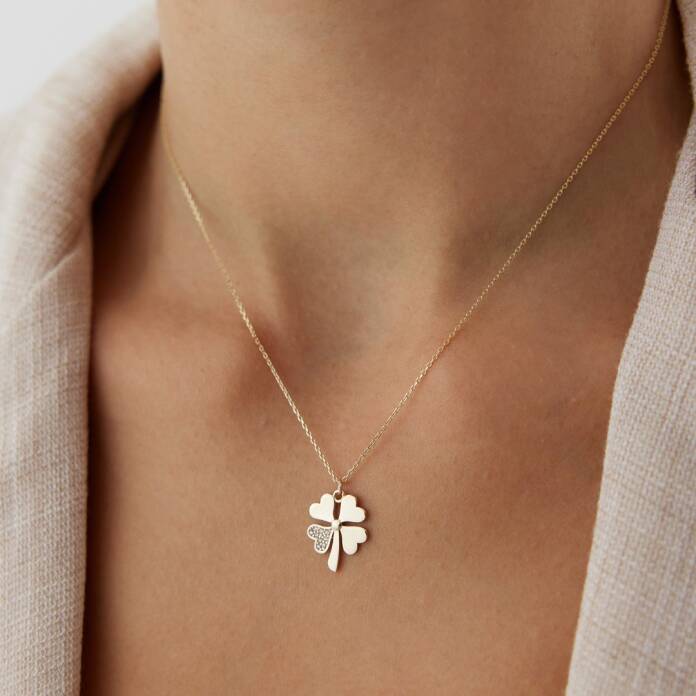 Dört Yapraklı Yonca Kolye - 1