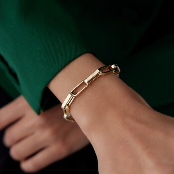 Dörtgen Ataç Bileklik - Mg Gold (1)