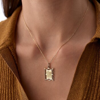 Dörtgen Ayetel Kursi Kolye - Koçak (1)