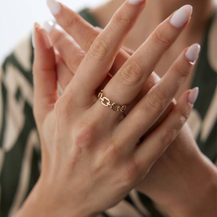 Dörtgen Chain to Chain Yüzük - 4