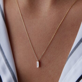 Dörtgen Tektaş Kolye - Rayna