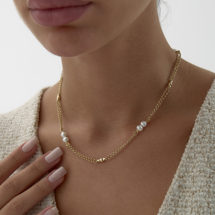 Double Pearl Kolye - Arax (1)