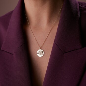 Dövme Plaka Fil Kolye - Cemart (1)