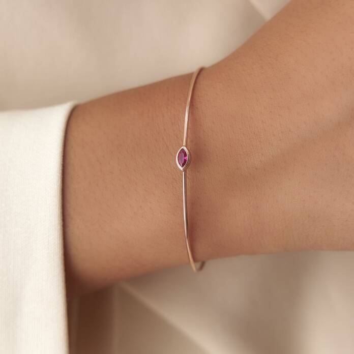 Dream Pink Taşlı Kelepçe - 4