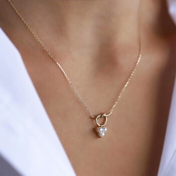 Düğüm Model İnci Kolye - Rayna