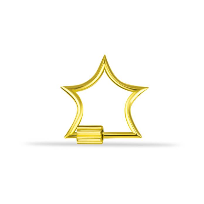 Düz Yıldız Charm Kilidi - 2