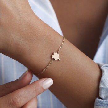 Düz Yonca Bileklik - Rayna