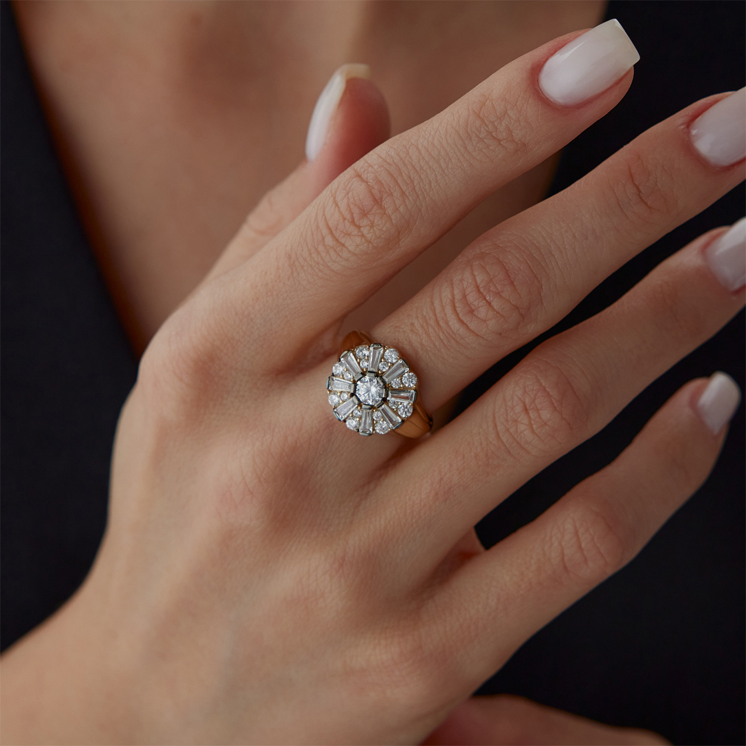 Ebon Flower Yüzük - 1