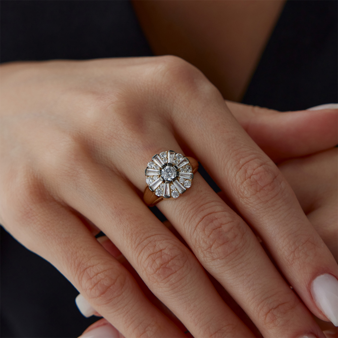 Ebon Flower Yüzük - 2