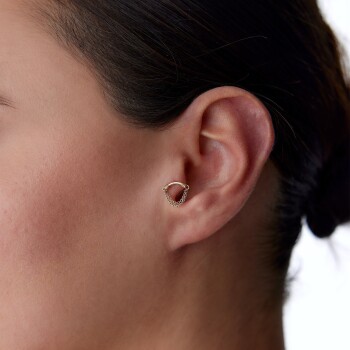 Eğik Çubuklu Birleşik Zincir Tragus Piercing - 2
