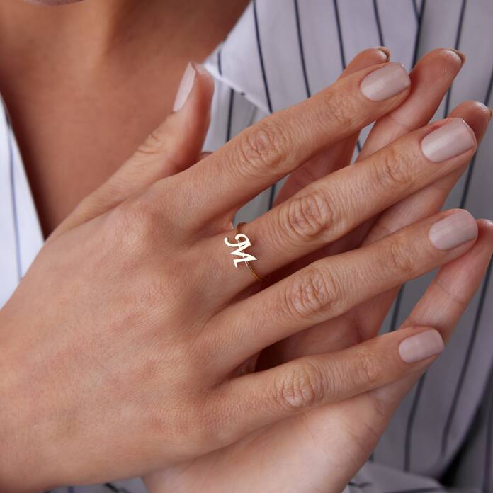 El Yazısı Harf Yüzük - 2