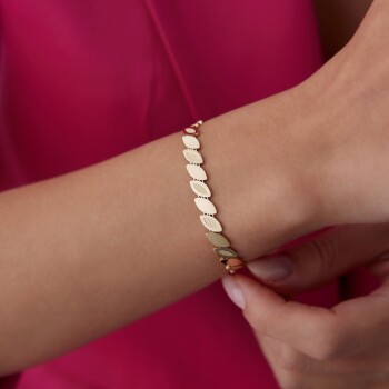 Elips Yaprak Bileklik - Özer