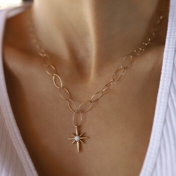 Elipsa Kutup Yıldızı Kolye - Alen