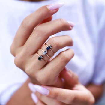 Elizabeth Green Minimal Yüzük - Alen (1)