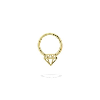 Elmas Motifli Helix Piercing - Dianora