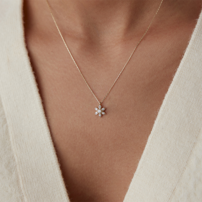 Erodium Taşlı Kolye - Rayna