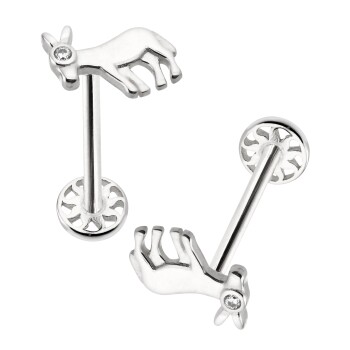 Eşek Tragus Piercing - 4