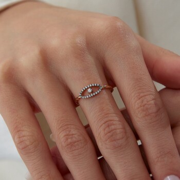 Eye Taşlı Yüzük - Alen