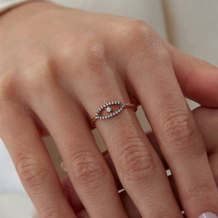 Eye Taşlı Yüzük - 1