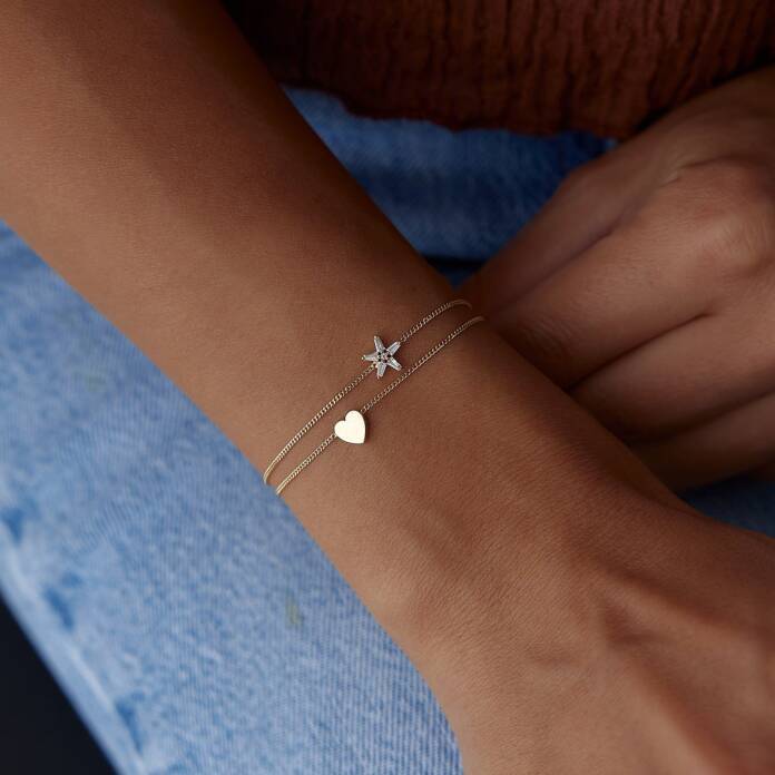 Fancy Kalp İkili Bileklik - 1