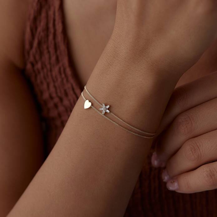 Fancy Kalp İkili Bileklik - 3