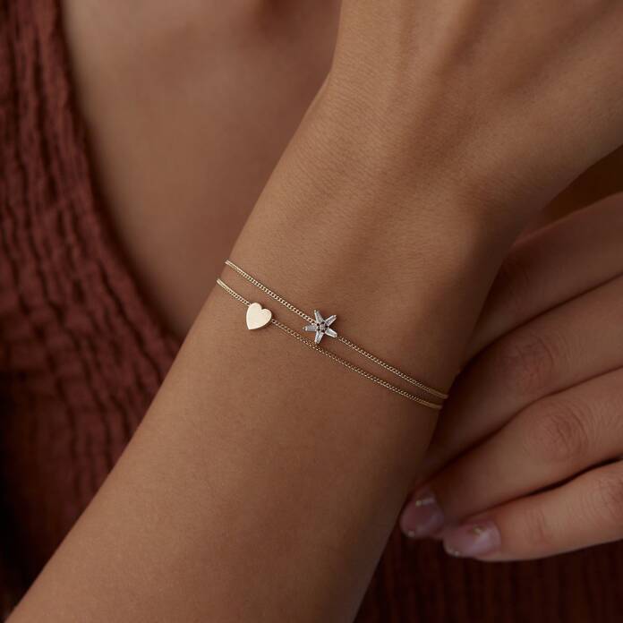 Fancy Kalp İkili Bileklik - 4