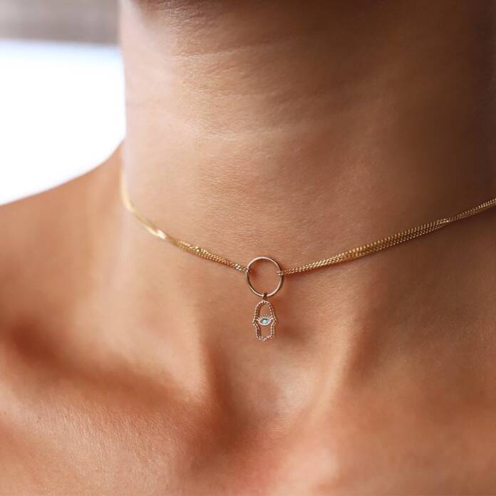 Fatmanın Eli Choker Kolye - 1