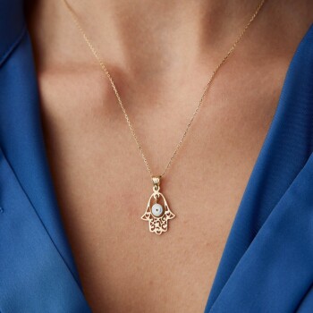 Fatmanın Eli Mineli Göz Kolye - Bedri Yalçın