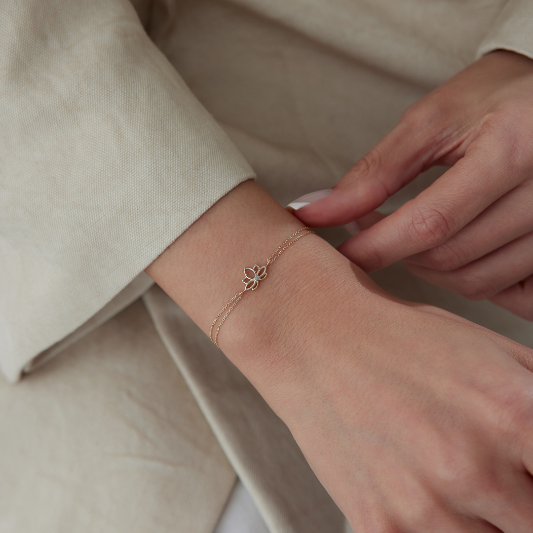 Firuze Lotus Bileklik - 2