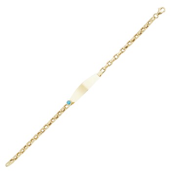 Firuze Taşlı Ataç Zincir Çocuk Künyesi - Melike