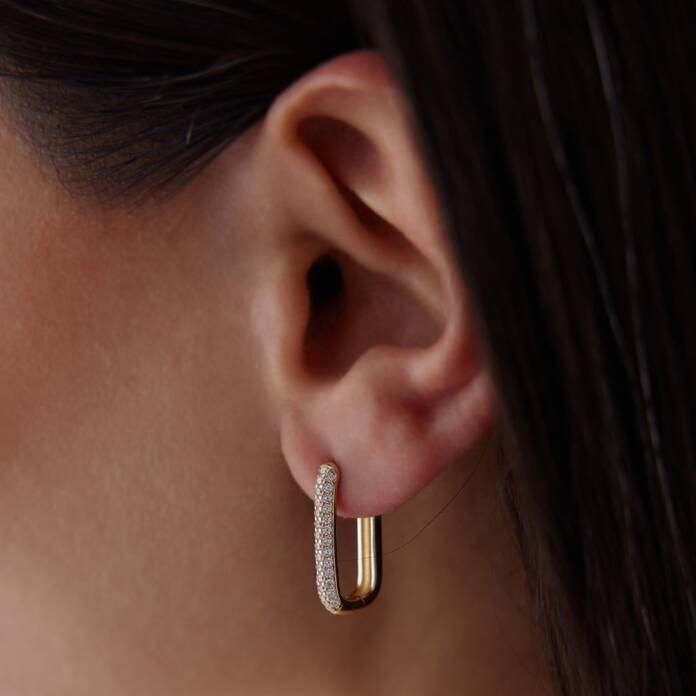 Fit Taşlı Ataç Küpe - 3