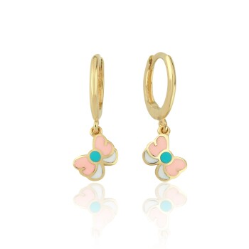 Fiyonk Halka Sallantılı Çocuk Küpesi - Melike