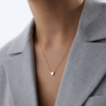 Flat Kalp Kolye - Rayna (1)