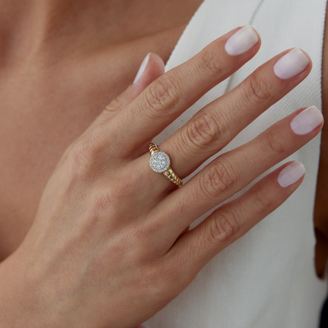 Flora Taşlı Tırtıl Yüzük - 2